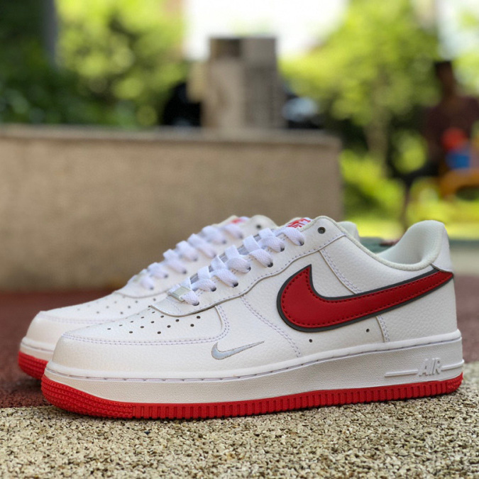 Air Force 1’07 Low"White/University Red/Sliver" Sneaker     DX9269-101 - everydesigner