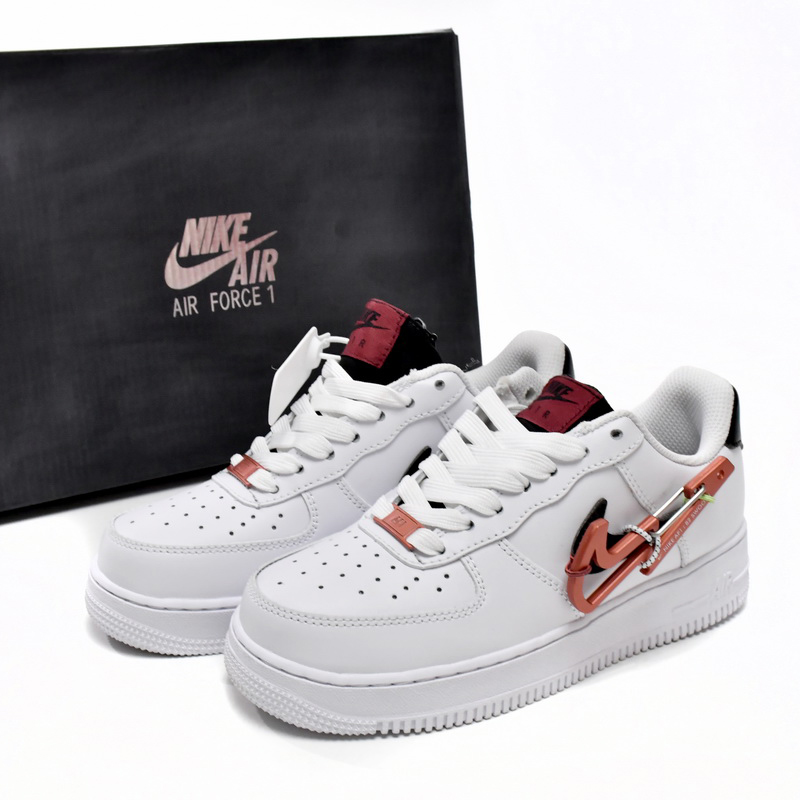 Nike Air Force 1 Low Carabiner Swoosh Sneaker     DH7579-100 - everydesigner