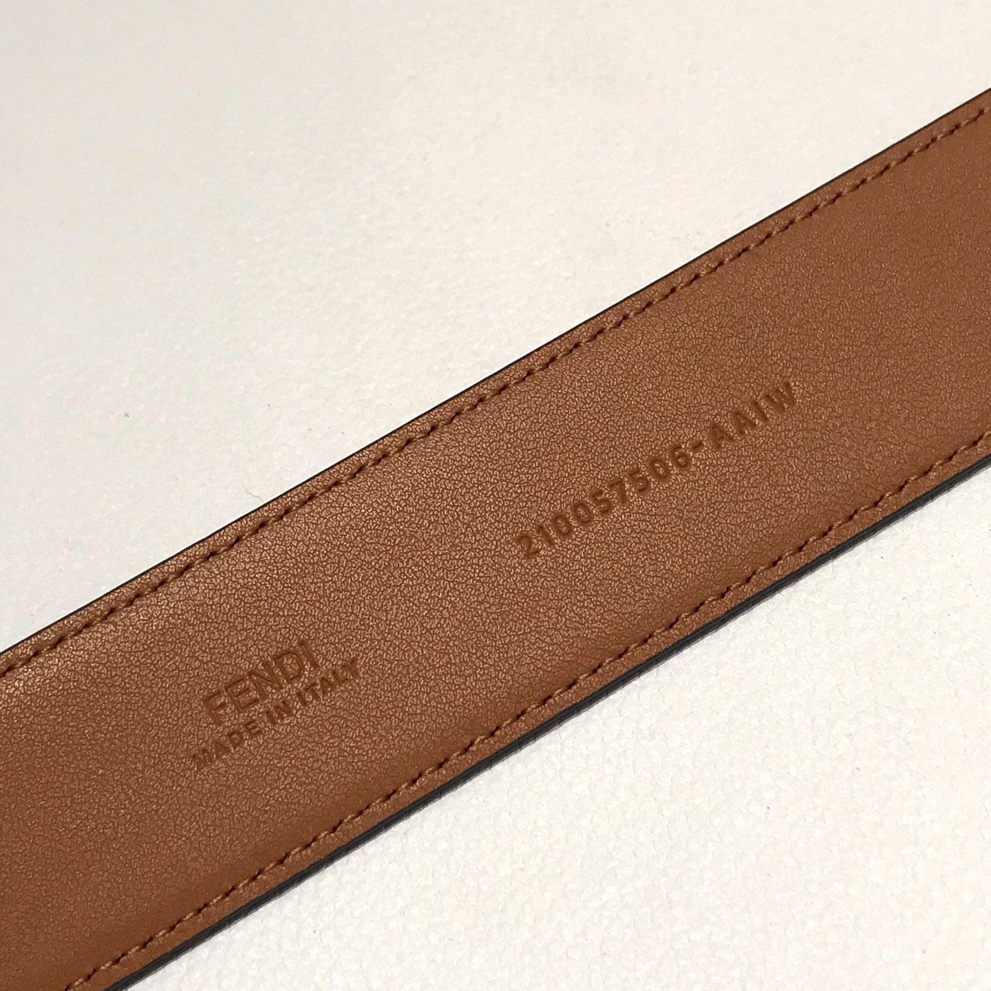 Fendi Brown Leather Belt - everydesigner