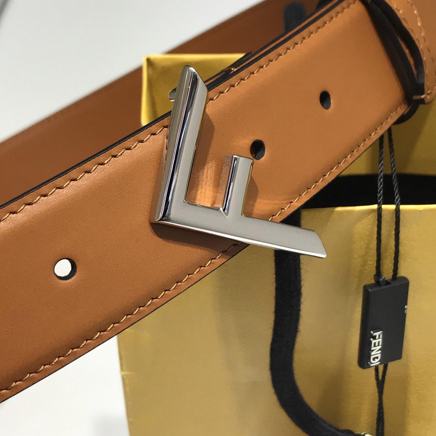 Fendi Brown Leather Belt - everydesigner