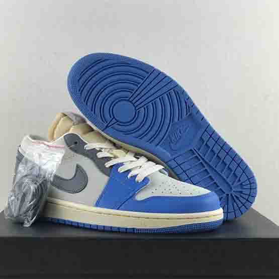 Air Jordan 1 Low “UNC Grey” Sneaker     DZ5376-469 - everydesigner