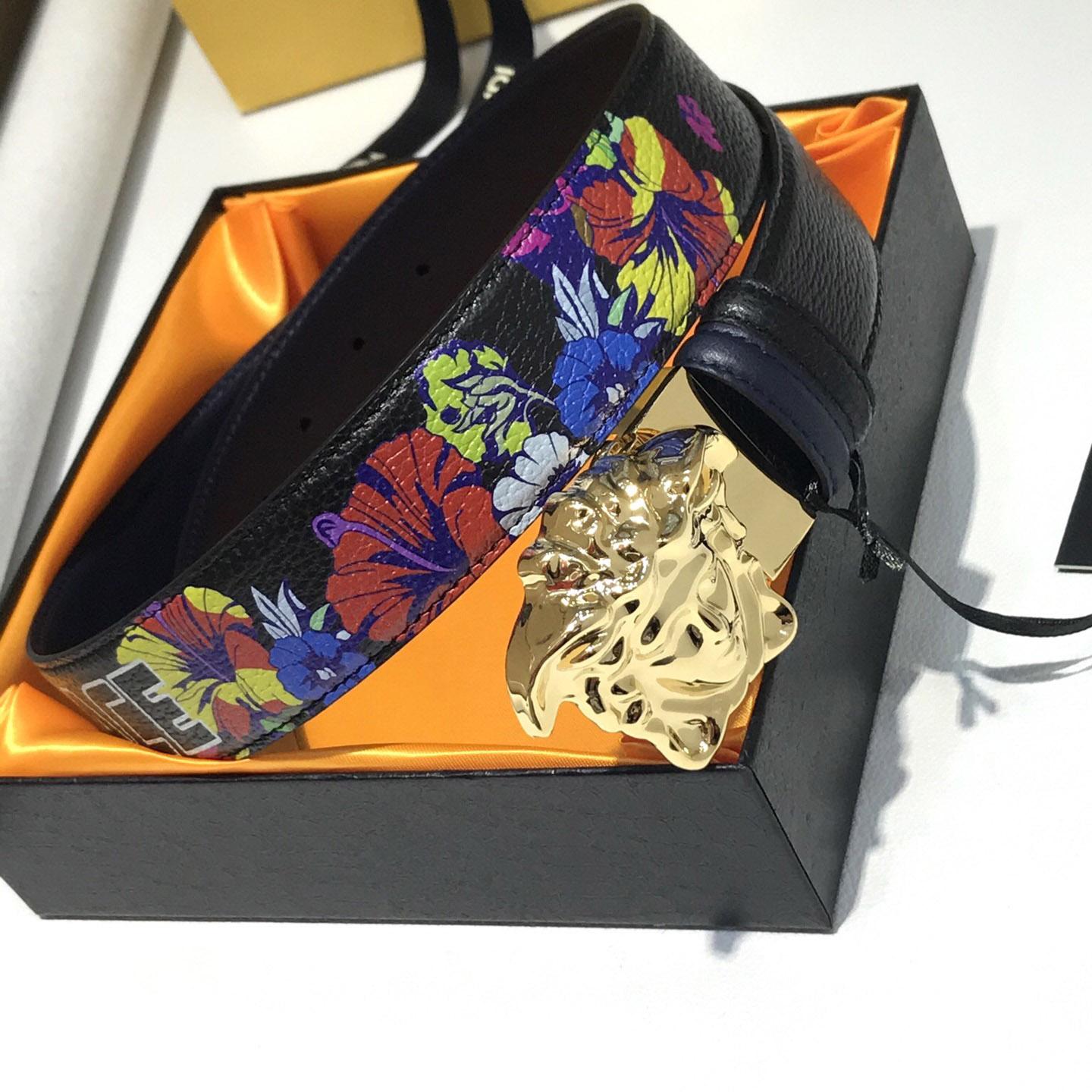 Versace Reversible Leather Belt  - everydesigner