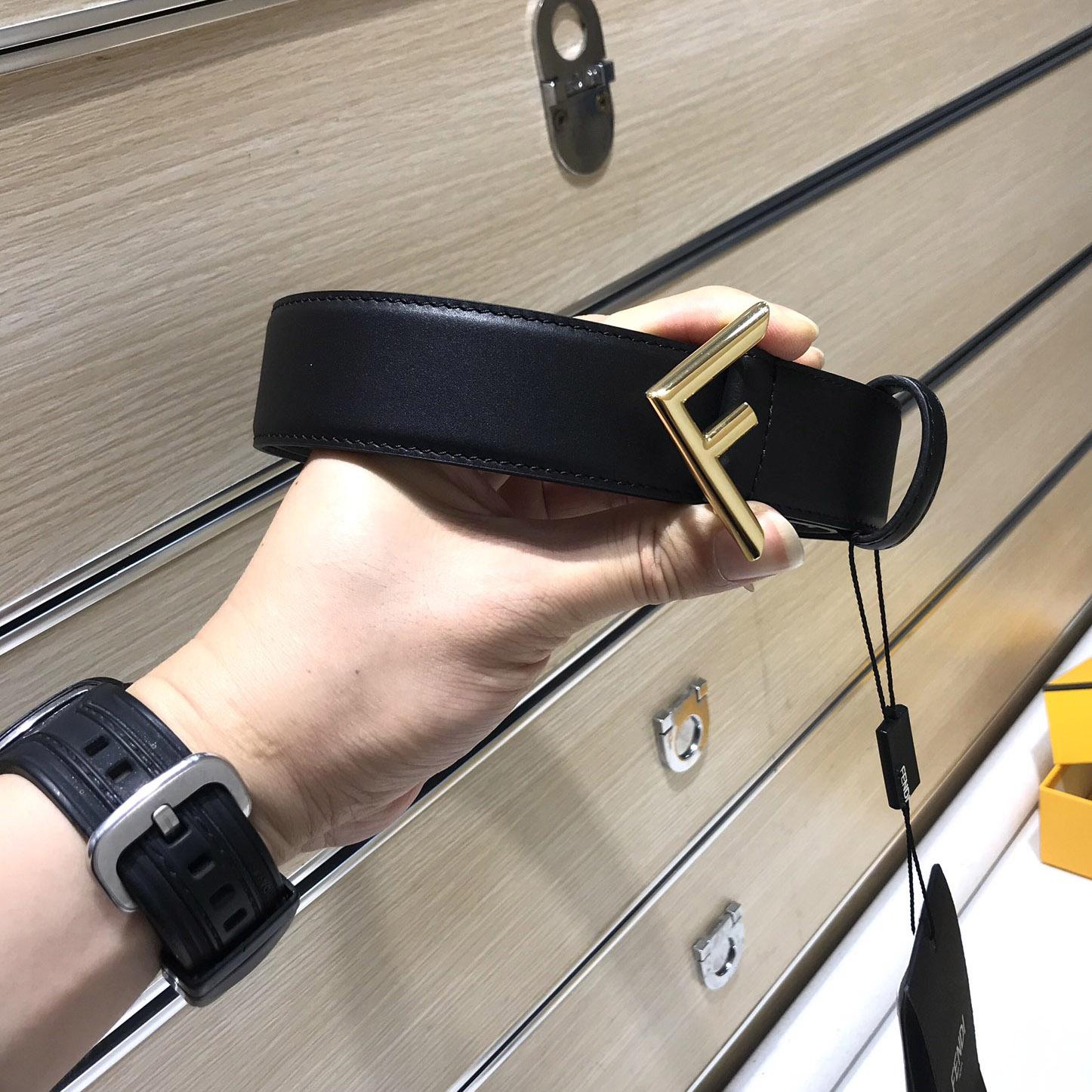 Fendi Black Leather Belt - everydesigner