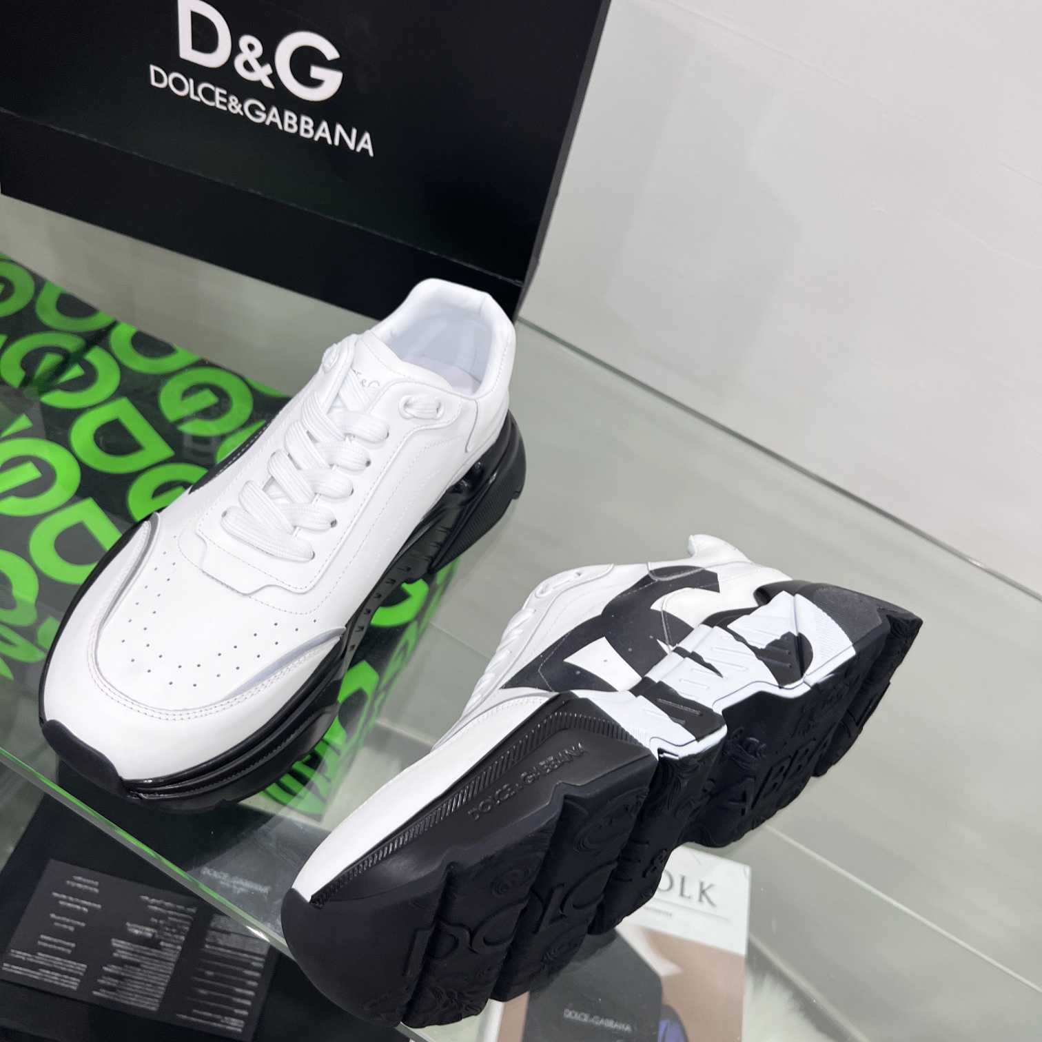 Dolce & Gabbana Calfskin Daymaster Sneakers - everydesigner