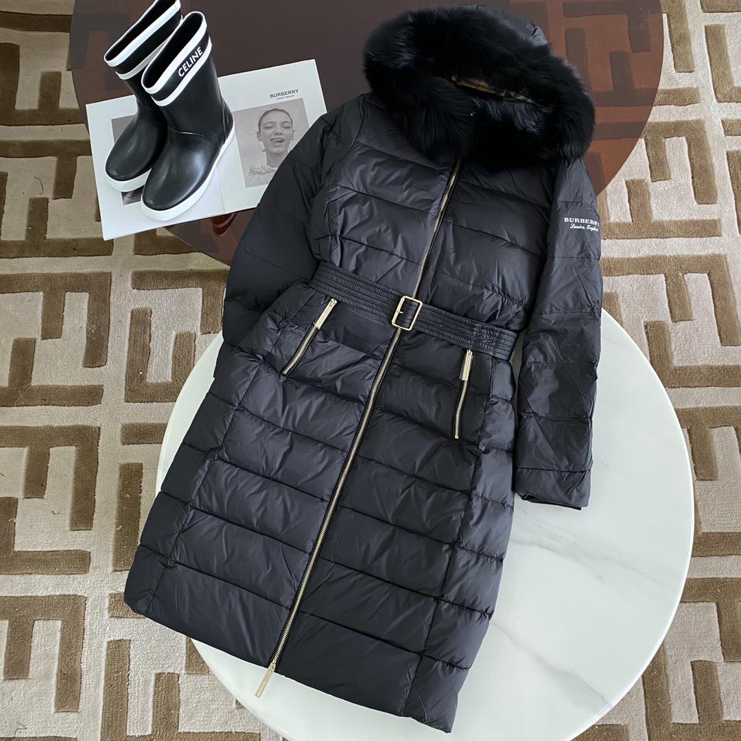 Burberry Hood Nylon Long Down Jacket - everydesigner