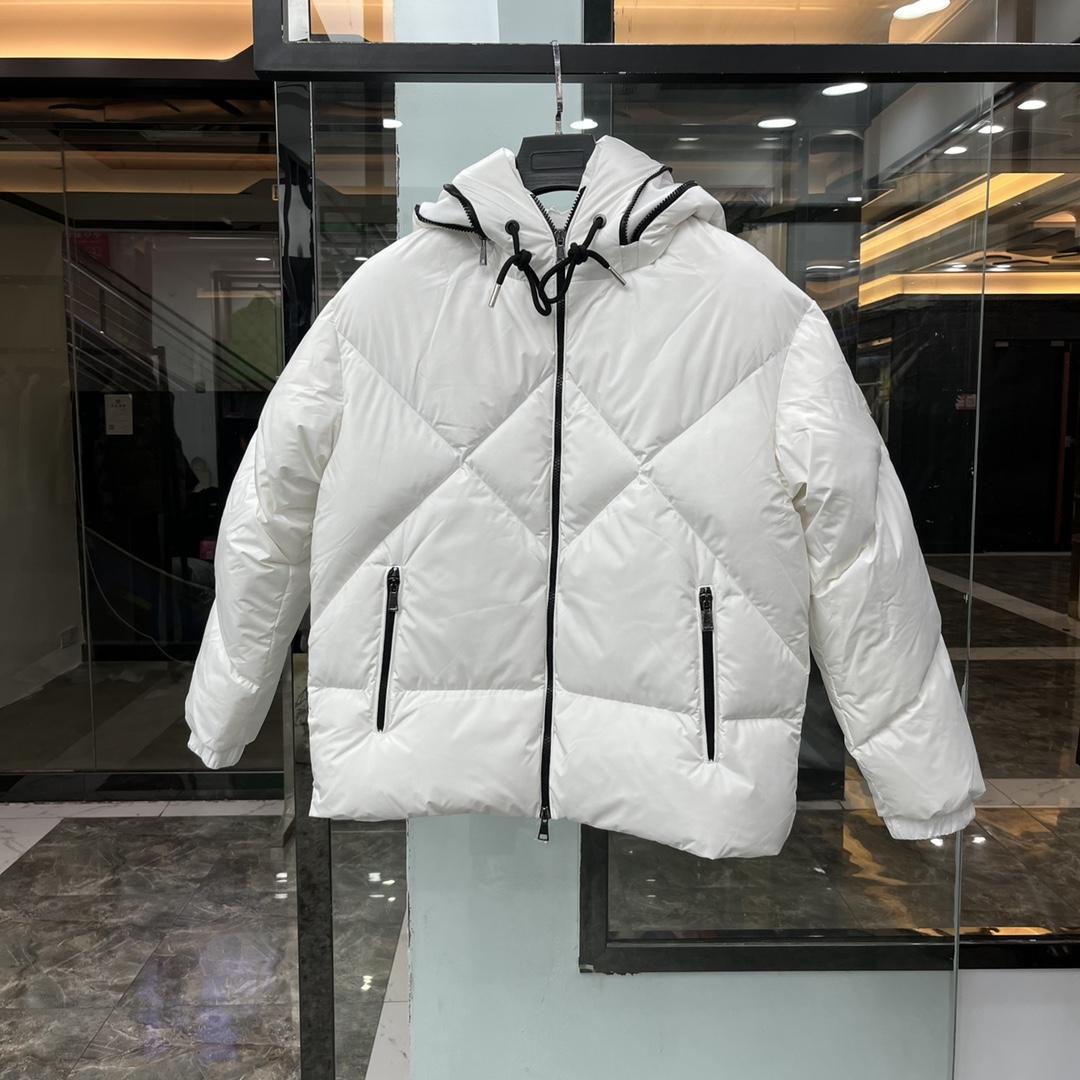 Moncler White Daynamic Porossan Down Jacket - everydesigner