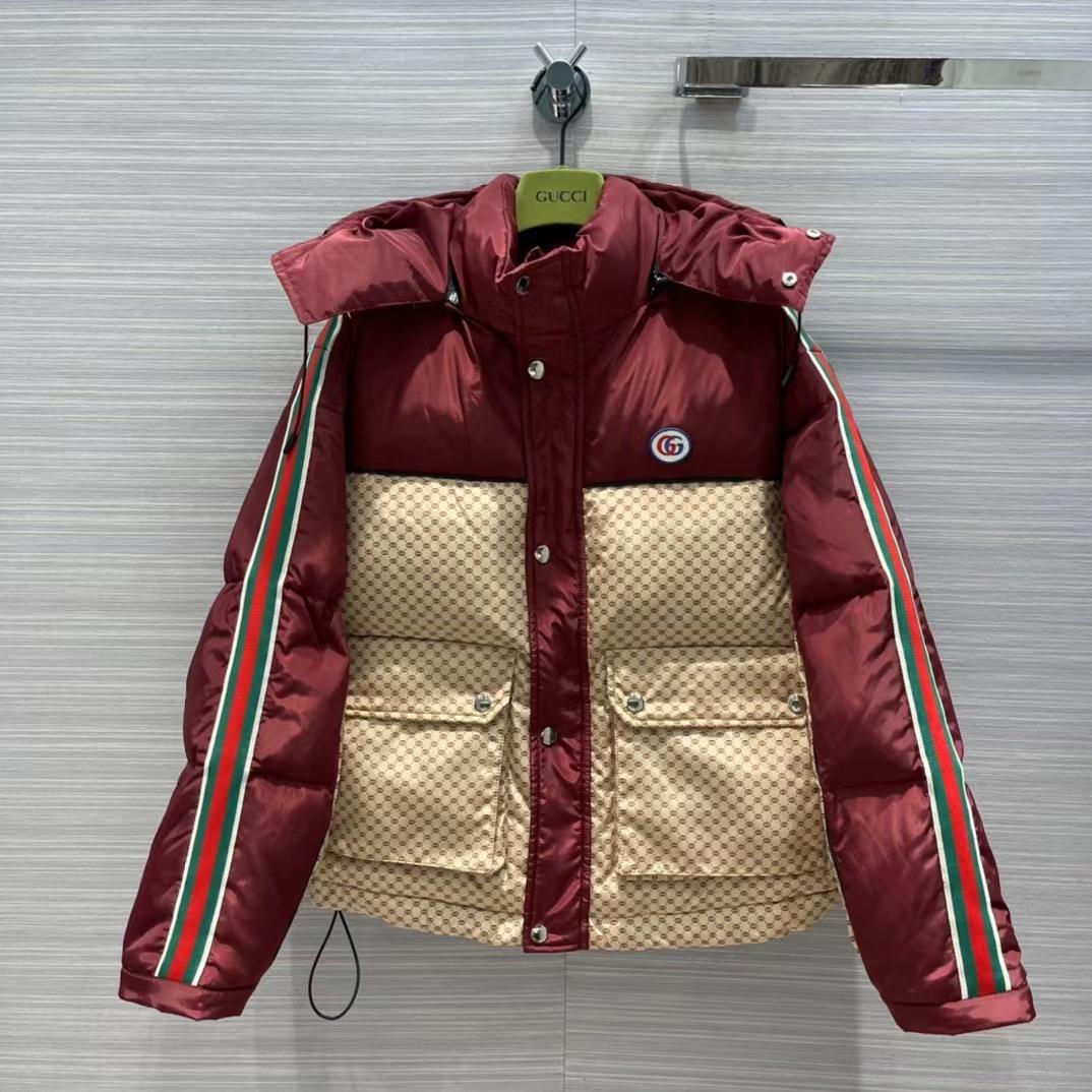 Gucci Jumbo GG Canvas Down Jacket - everydesigner