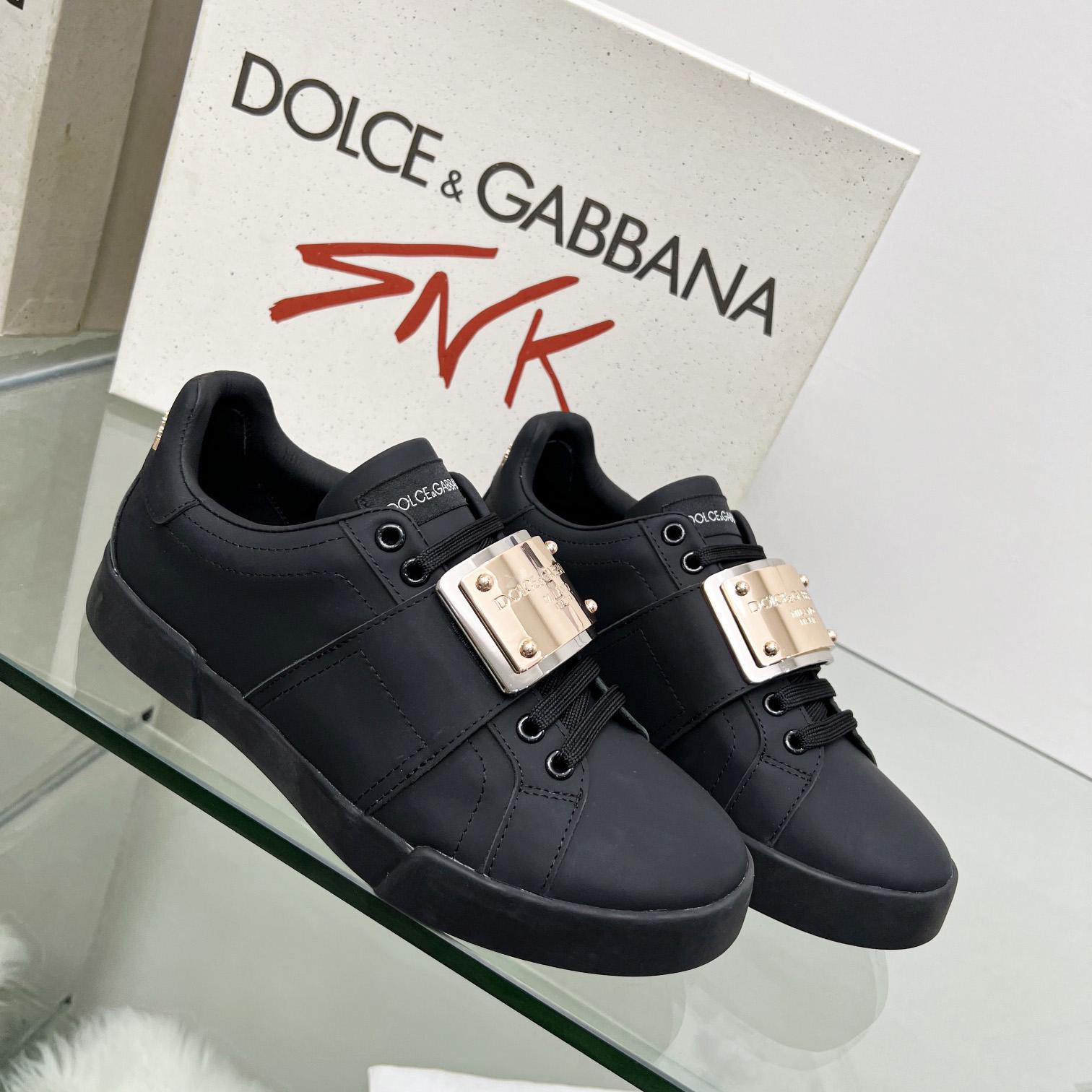 Dolce & Gabbana Portofino Leather Sneakers - everydesigner