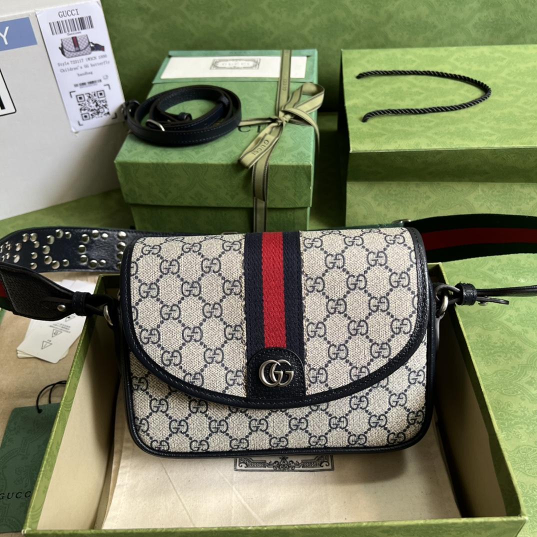 Gucci Ophidia Mini GG Shoulder Bag(23-17-7cm)    - everydesigner