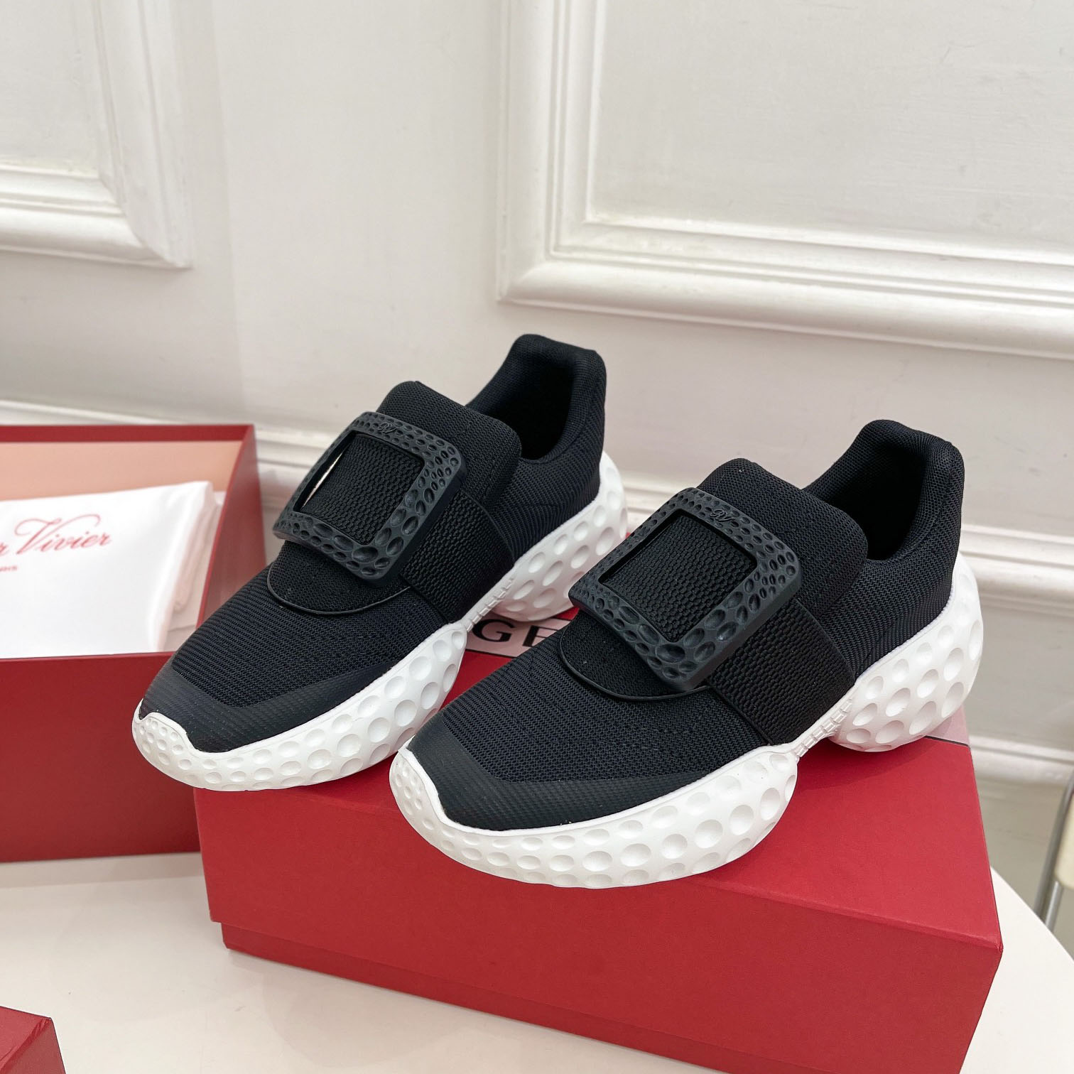 Roger Vivier Viv Run Moonlight Sneaker - everydesigner