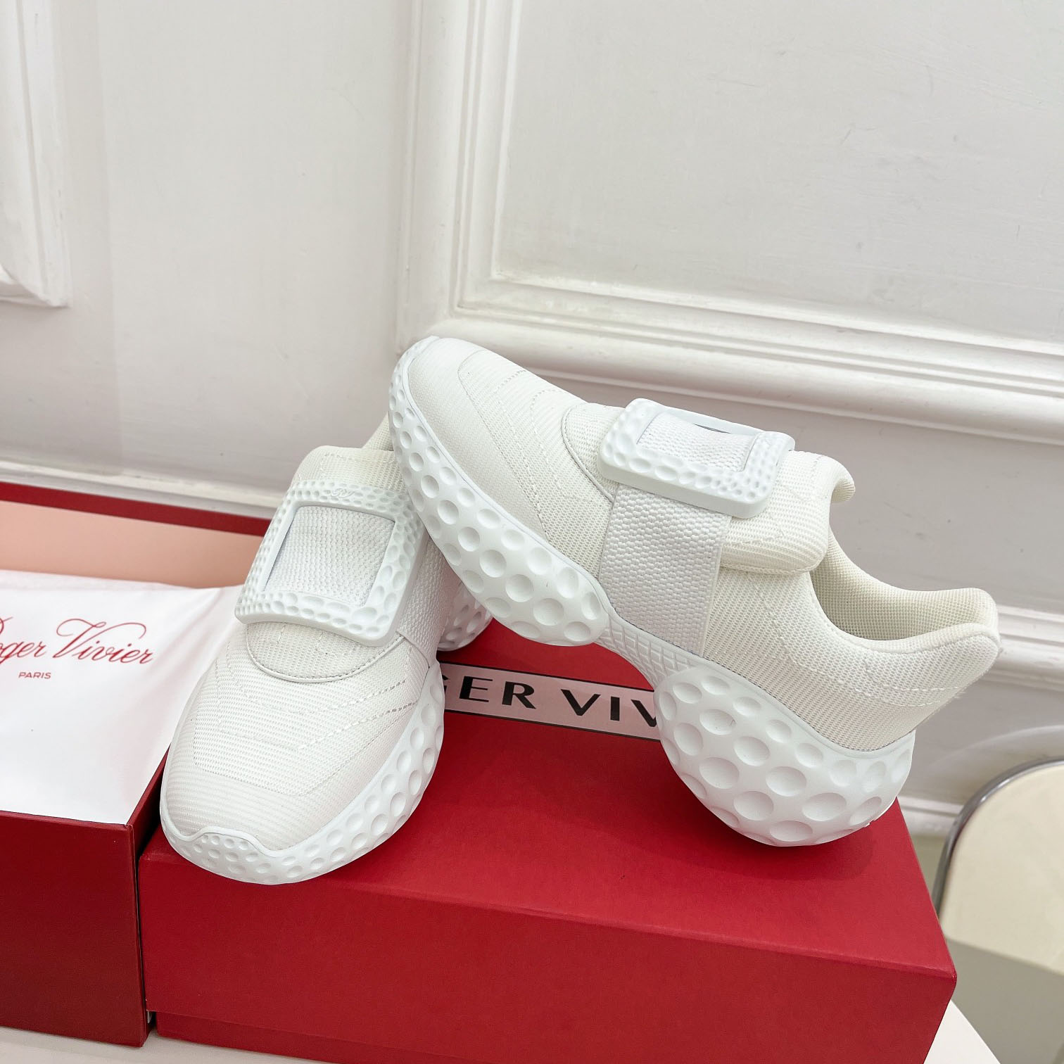 Roger Vivier Viv Run Moonlight Sneaker - everydesigner