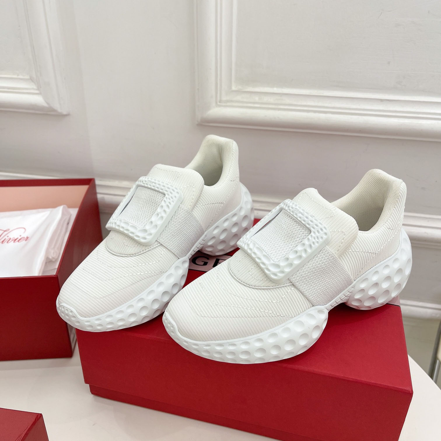 Roger Vivier Viv Run Moonlight Sneaker - everydesigner