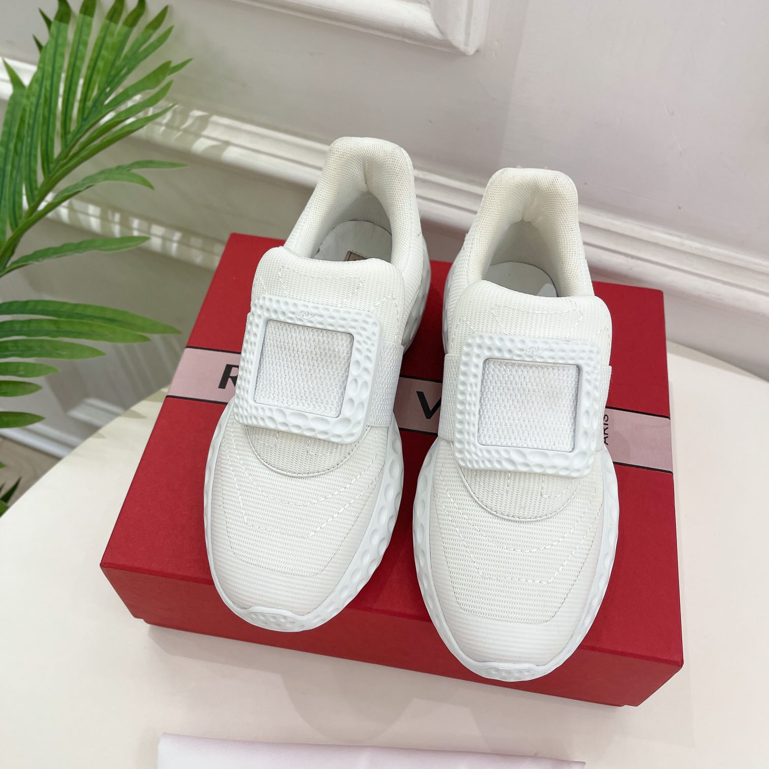 Roger Vivier Viv Run Moonlight Sneaker - everydesigner