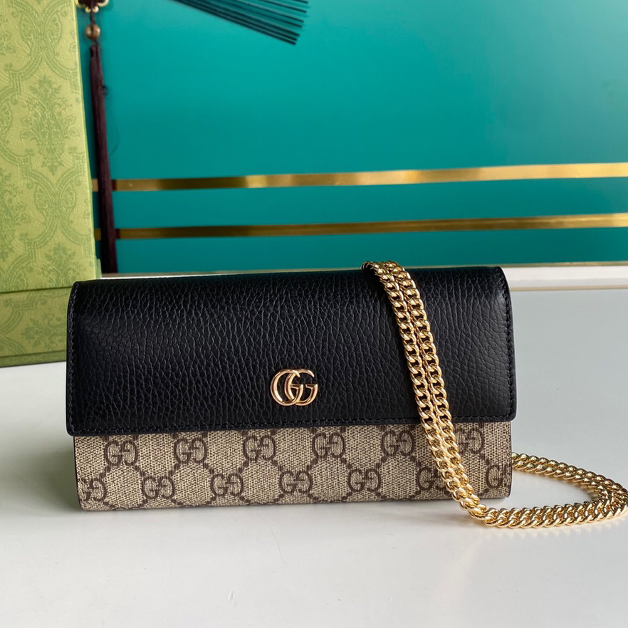 Gucci GG Marmont Chain Wallet(19-10-3.5CM)    - everydesigner