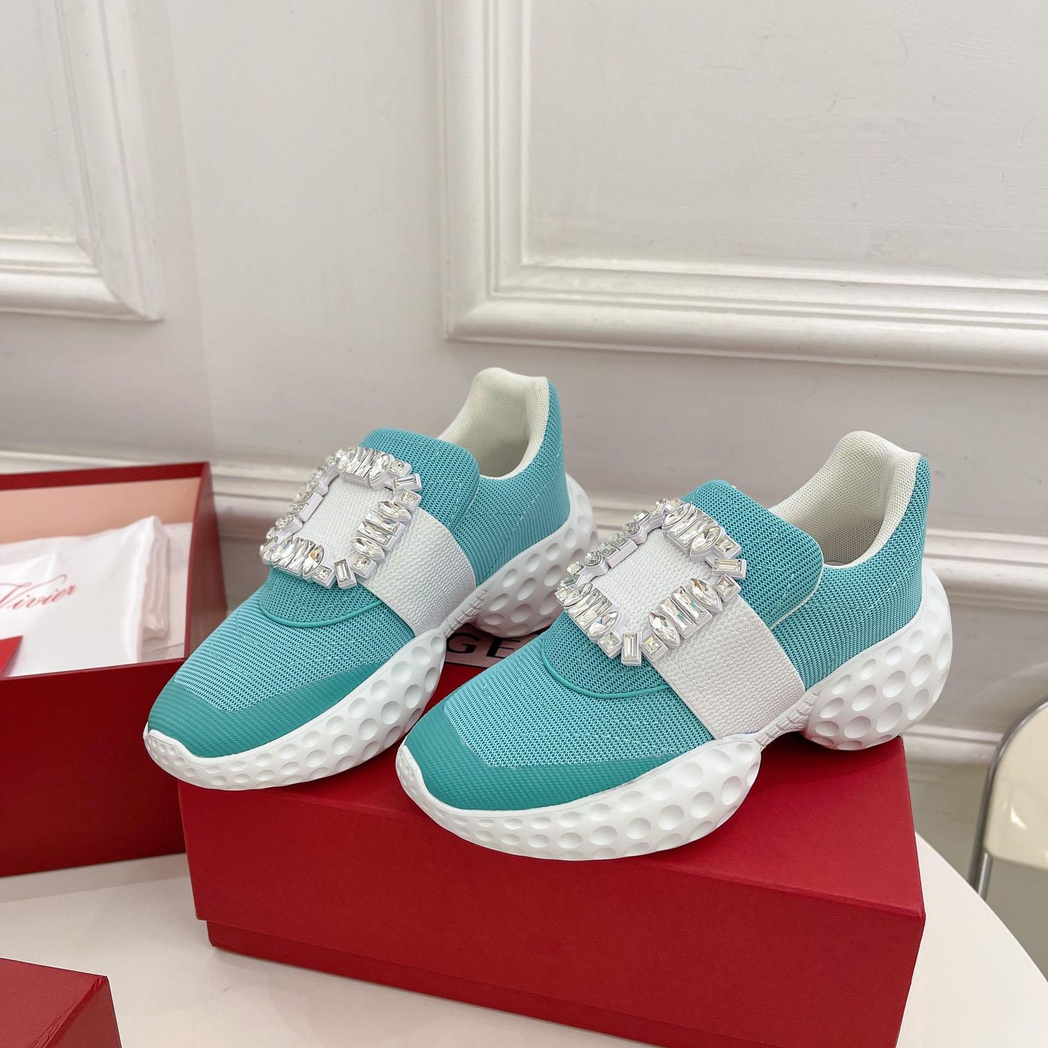 Roger Vivier Viv Run Moonlight Sneaker - everydesigner