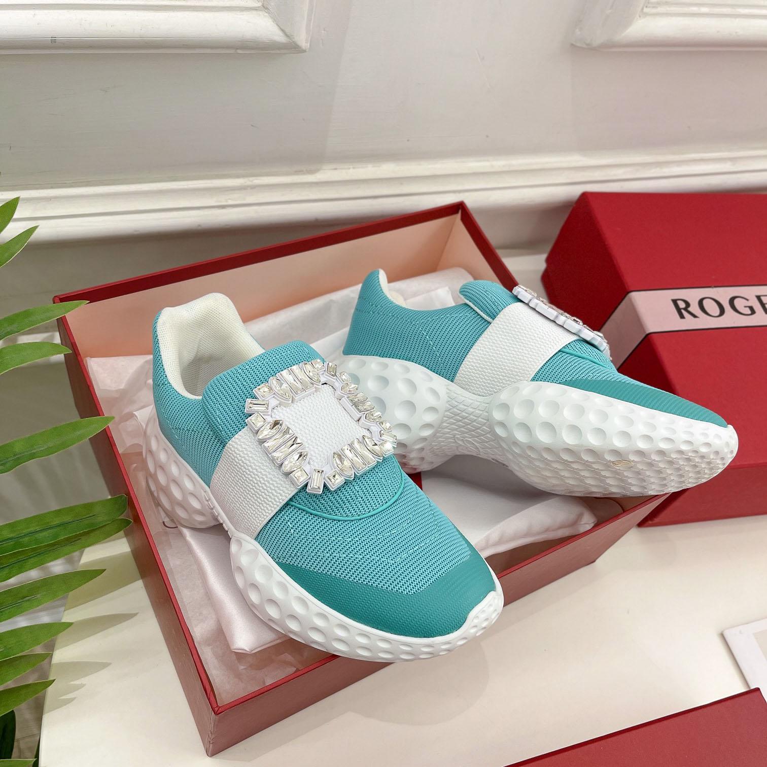 Roger Vivier Viv Run Moonlight Sneaker - everydesigner