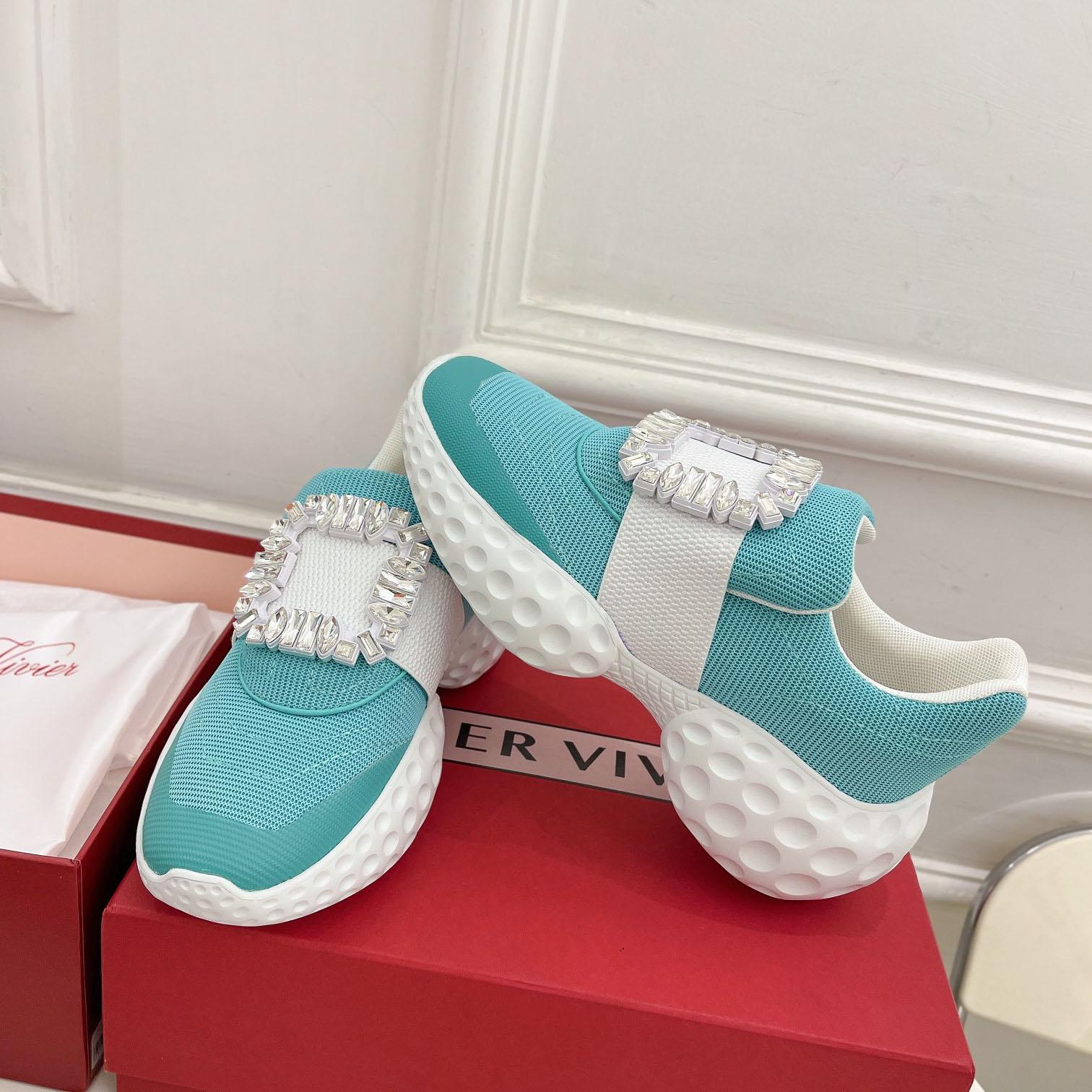 Roger Vivier Viv Run Moonlight Sneaker - everydesigner