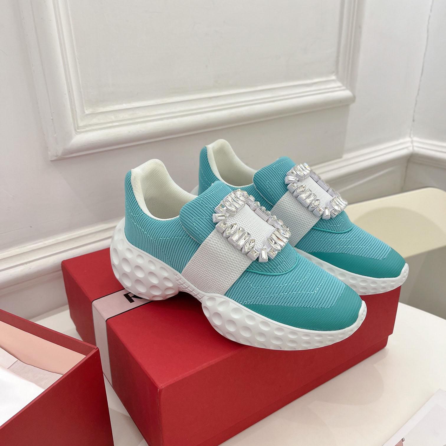 Roger Vivier Viv Run Moonlight Sneaker - everydesigner