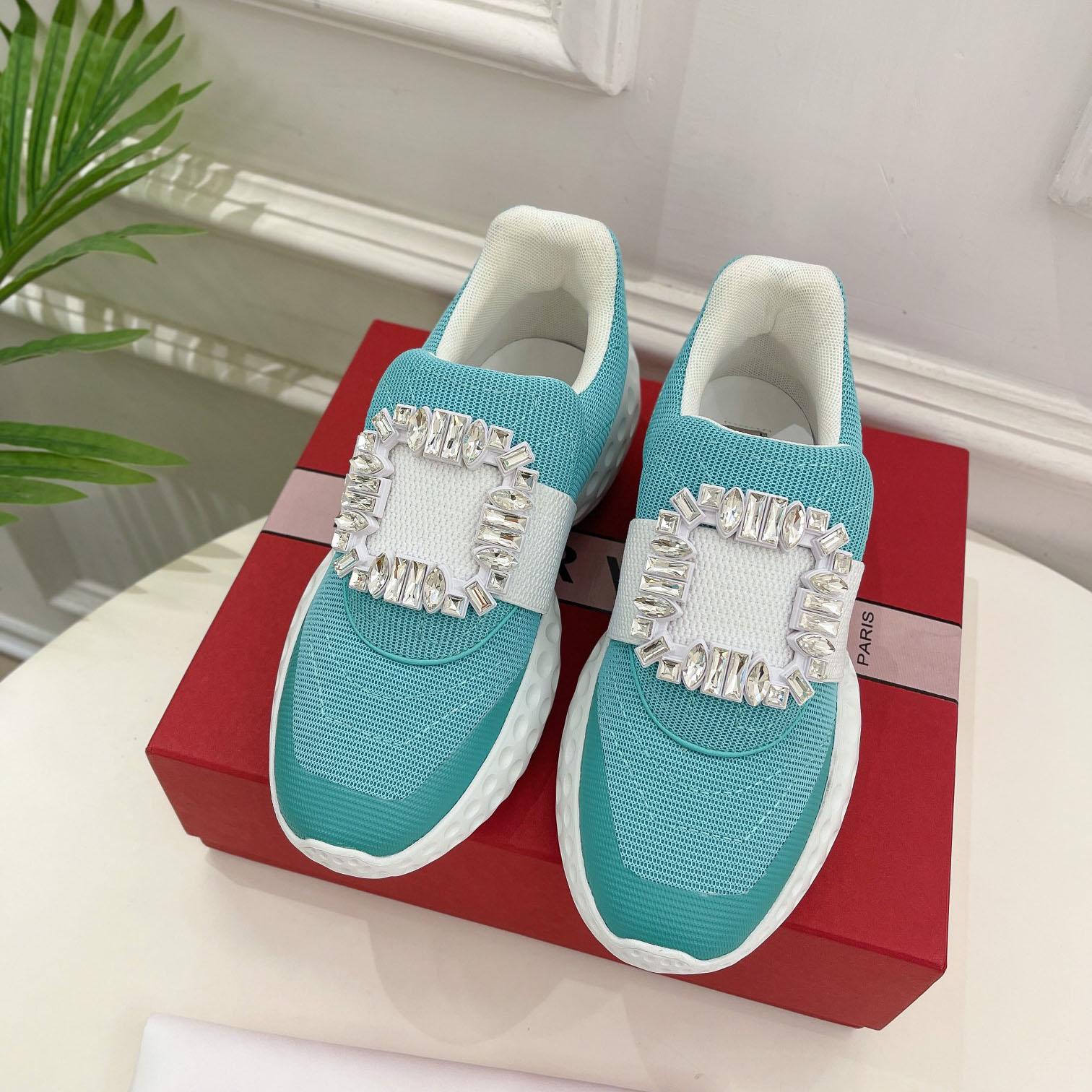 Roger Vivier Viv Run Moonlight Sneaker - everydesigner