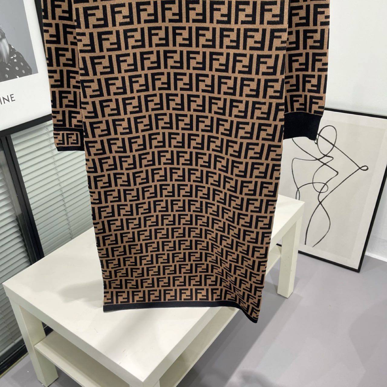 Fendi Brown Viscose Dress - everydesigner