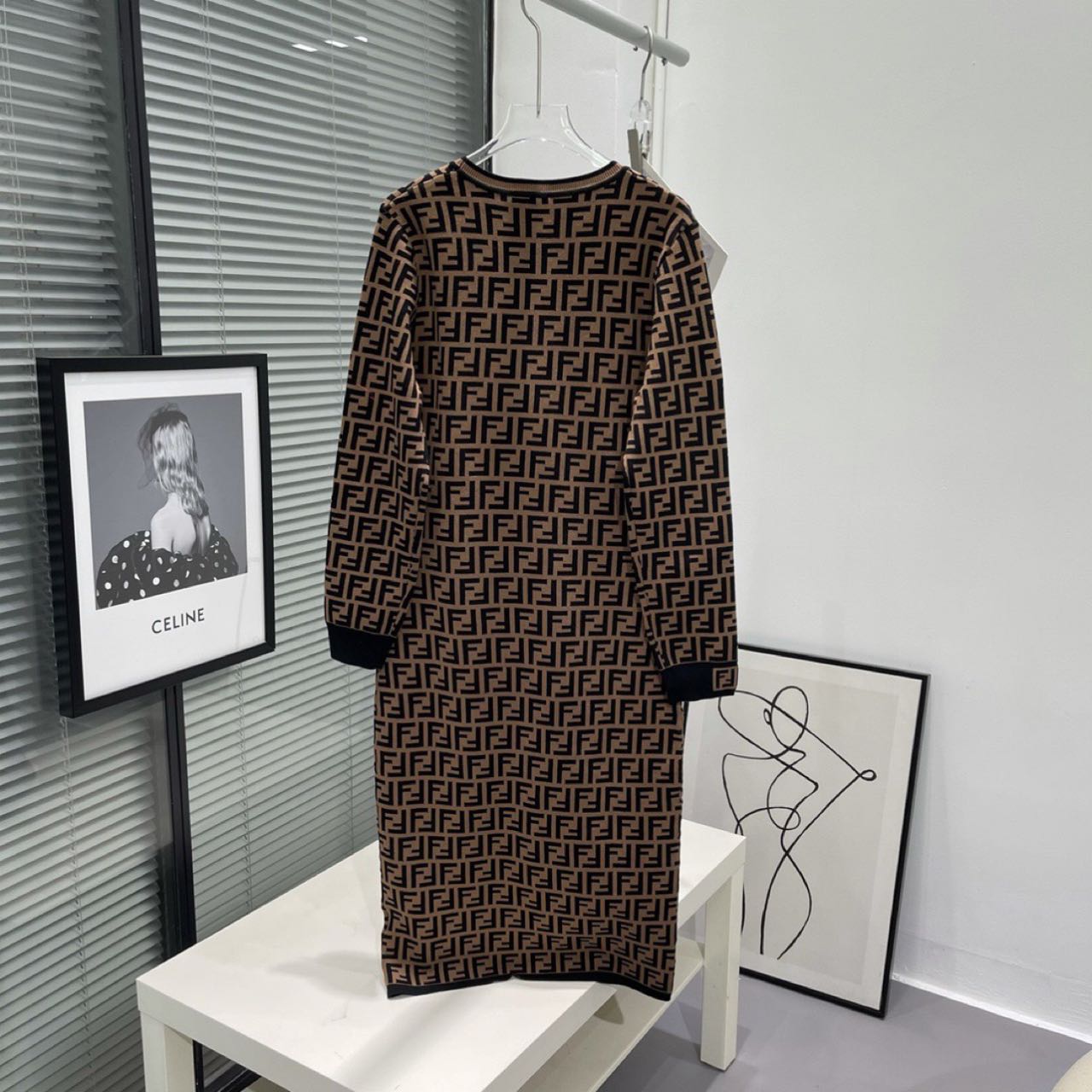 Fendi Brown Viscose Dress - everydesigner