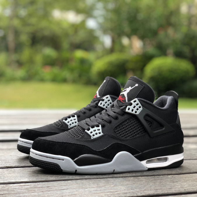 Air Jordan 4 Retro "Black Canvas" Sneakers      DH7138-006 - everydesigner