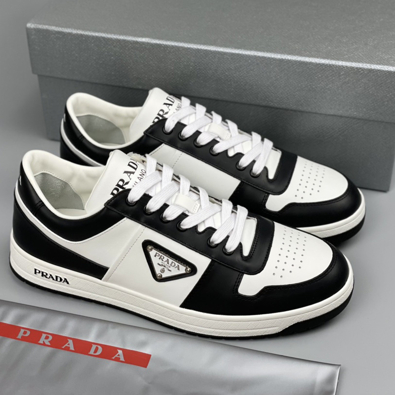 Prada Downtown Leather Sneakers - everydesigner