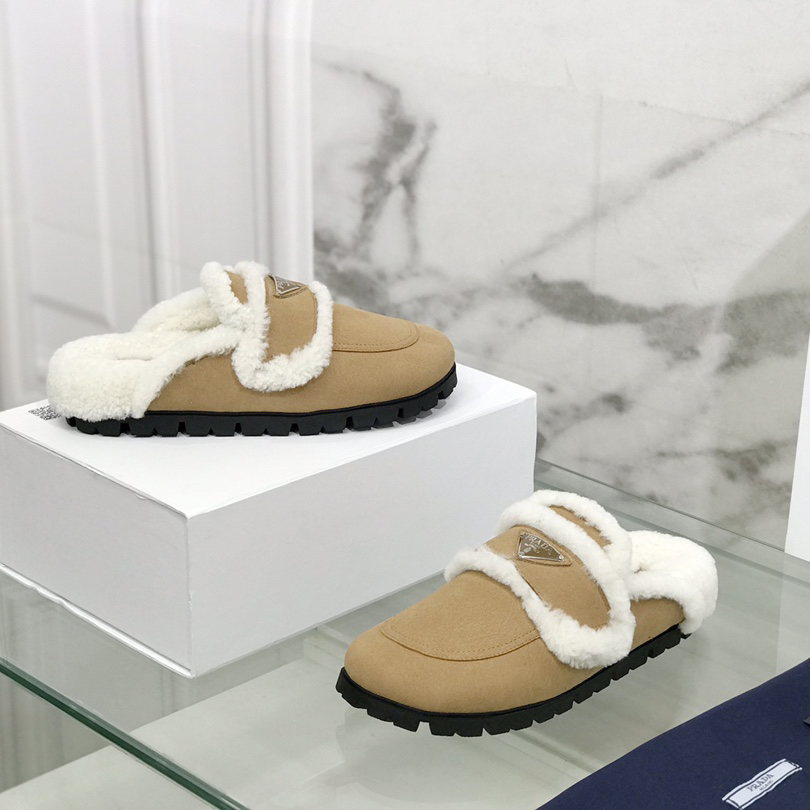 Prada Shearling Slippers - everydesigner