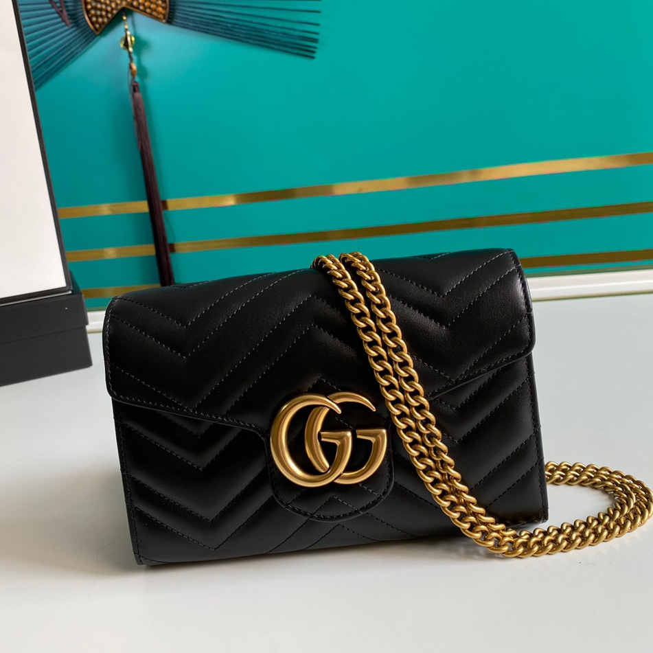 Gucci Leather Shoulder Bag(20-13-6cm)   474575 - everydesigner