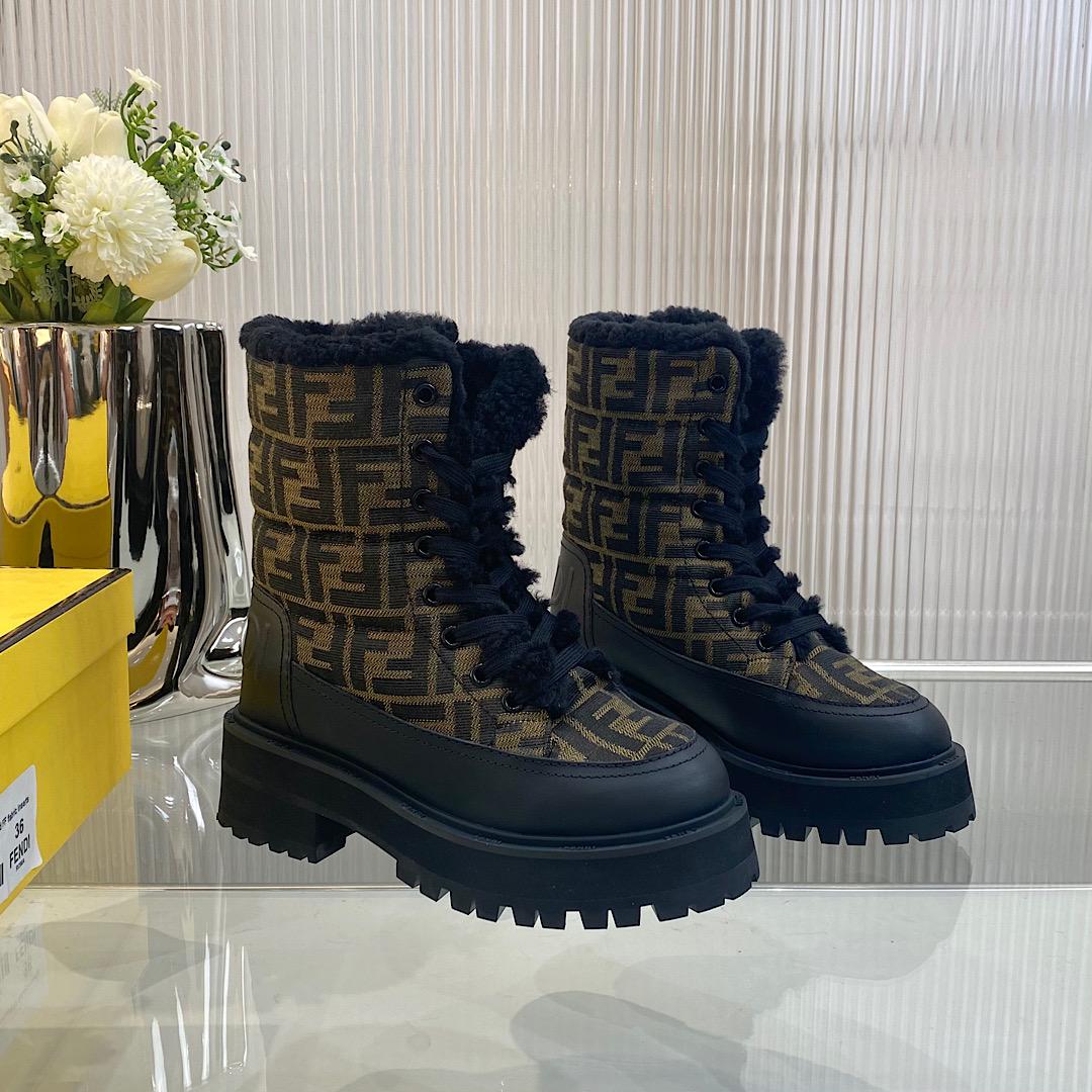 Fendi Signature Biker Boots - everydesigner