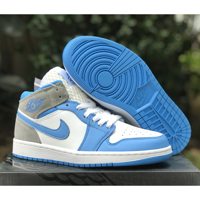 Air Jordan 1 Mid “University Blue” Sneaker    DX9276-100 - everydesigner