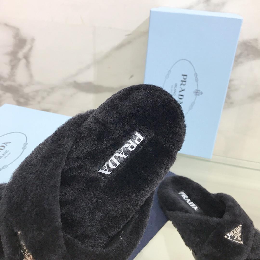 Prada Shearling Sandals - everydesigner