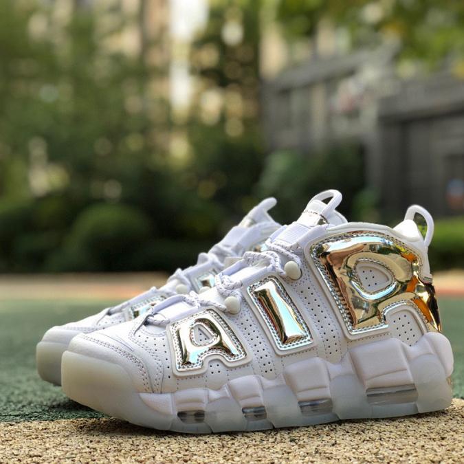 Nike Air More Uptempo Chrome Sneaker    917593-100 - everydesigner