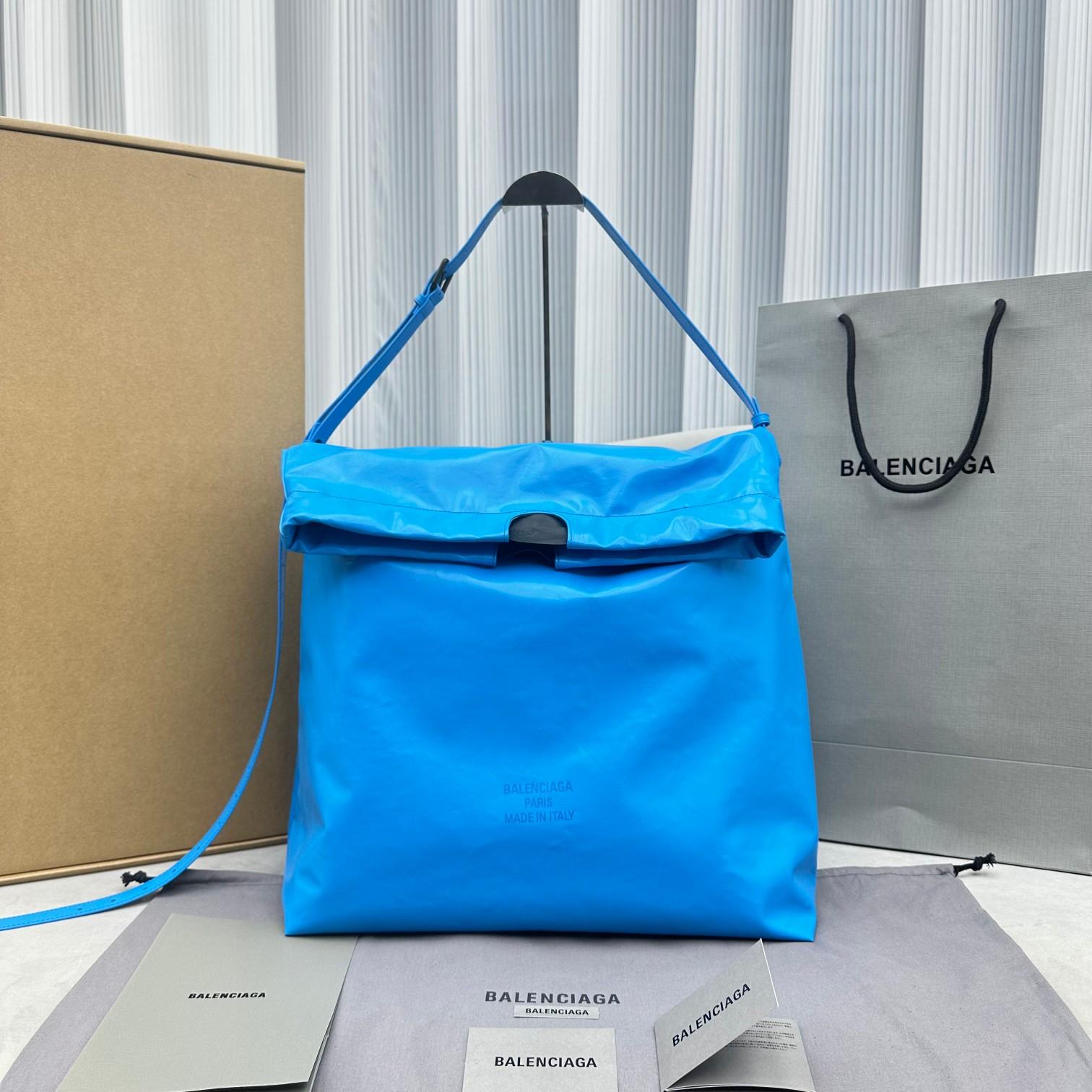 Balenciaga Trash Bag Large Pouch In Blue(37-40-52cm) - everydesigner