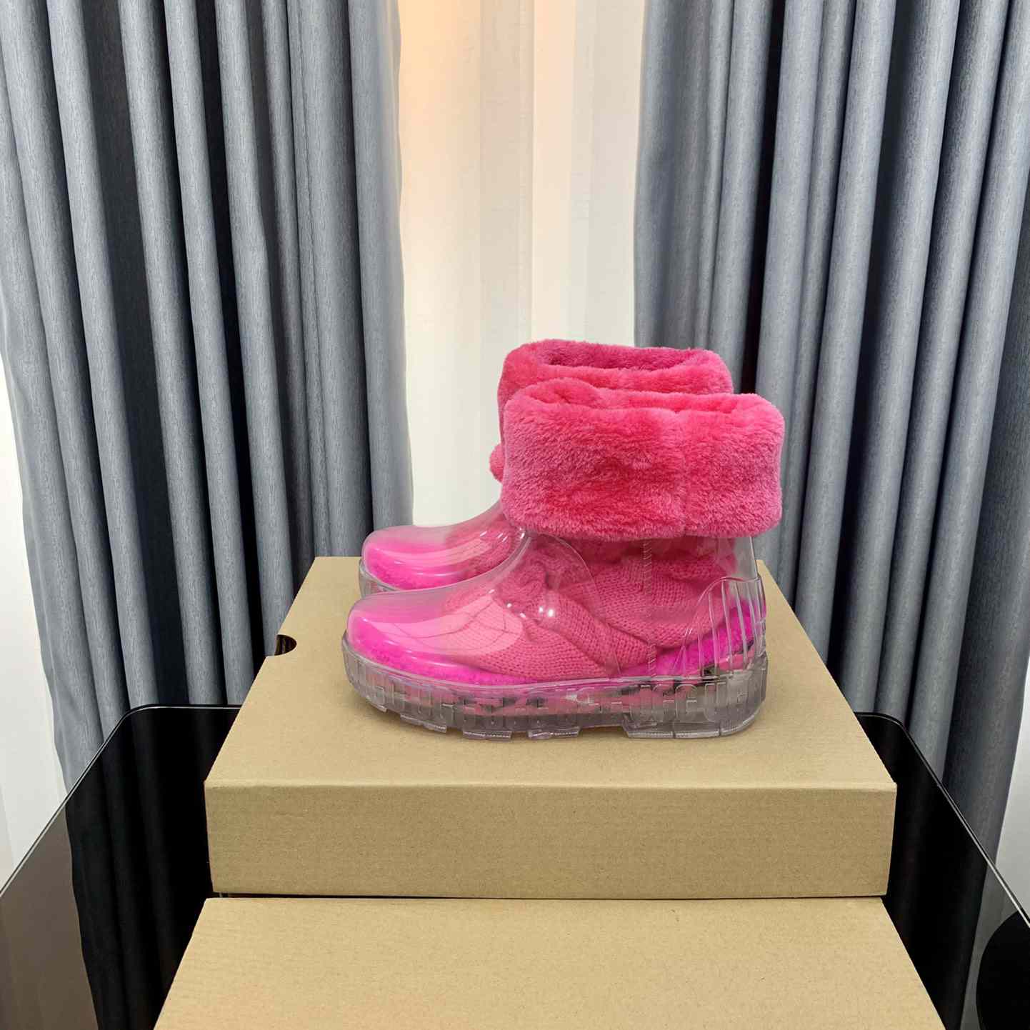 Ugg Drizlita Clear Womens Taffy Pink Fashion Boots - everydesigner