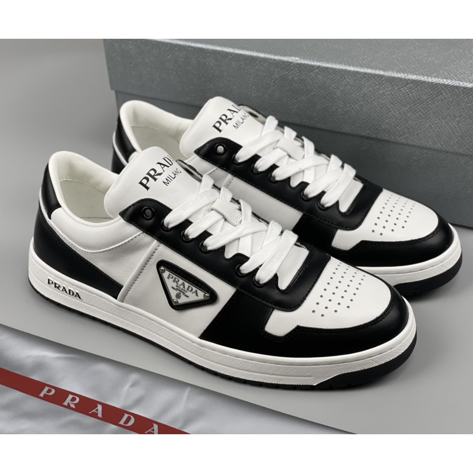 Prada Downtown Leather Sneakers - everydesigner