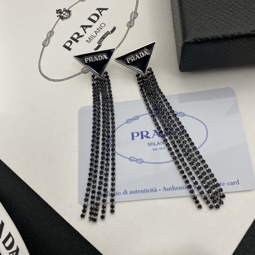 Prada Symbole Drop Earrings - everydesigner