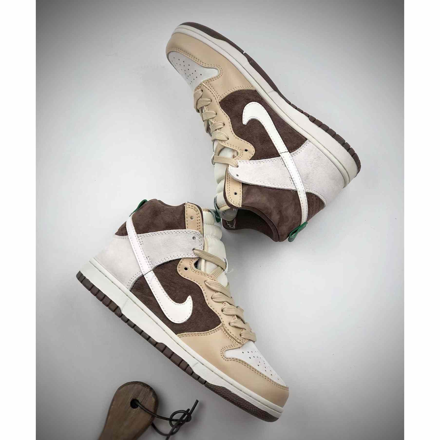 Nike Dunk High "Light Chocolate"Sneakers       DH5348-100 - everydesigner