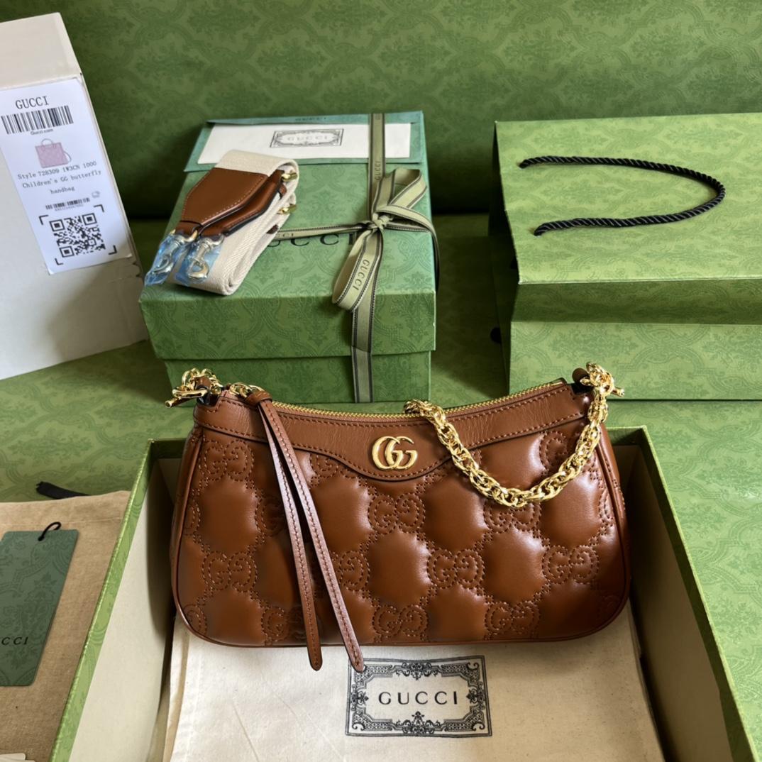 Gucci GG Matelassé Handbag(25-15-8cm) - everydesigner