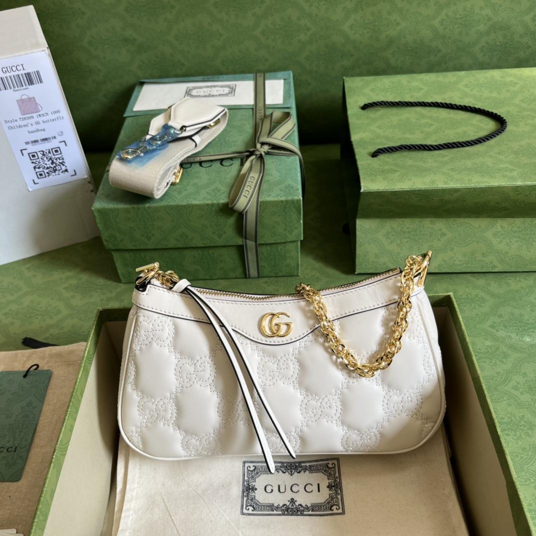 Gucci GG Matelassé Handbag(25-15-8cm) - everydesigner