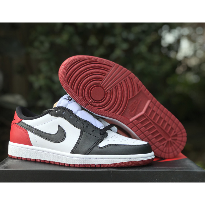 Air Jordan 1 Low “Black Toe” Sneaker      555088-125 - everydesigner