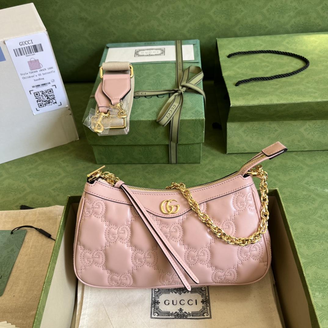 Gucci GG Matelassé Handbag(25-15-8cm) - everydesigner