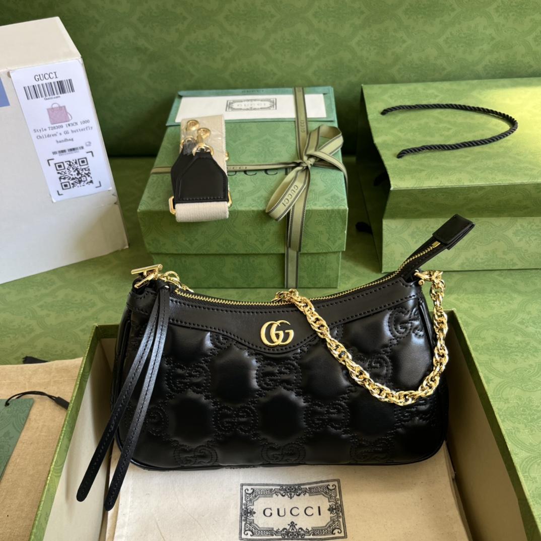 Gucci GG Matelassé Handbag(25-15-8cm) - everydesigner