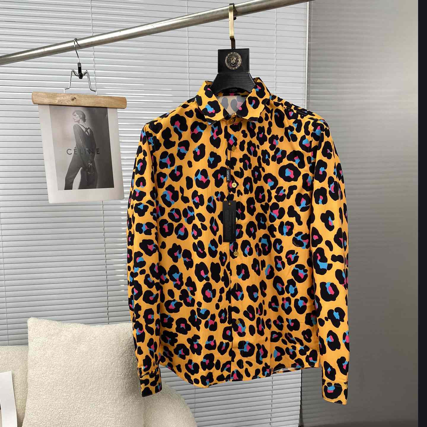 Versace Daisy Leopard Shirt - everydesigner