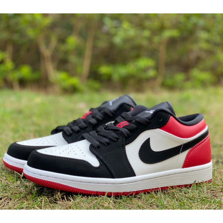 Air Jordan 1 Low “Black Toe” Sneaker   553558-116 - everydesigner