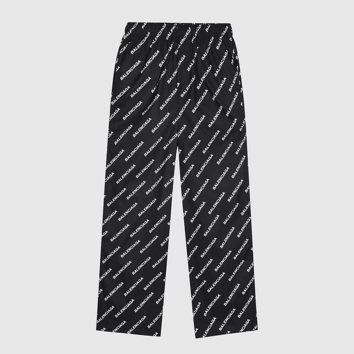 Balenciaga Logo Print Pyjama Trousers - everydesigner