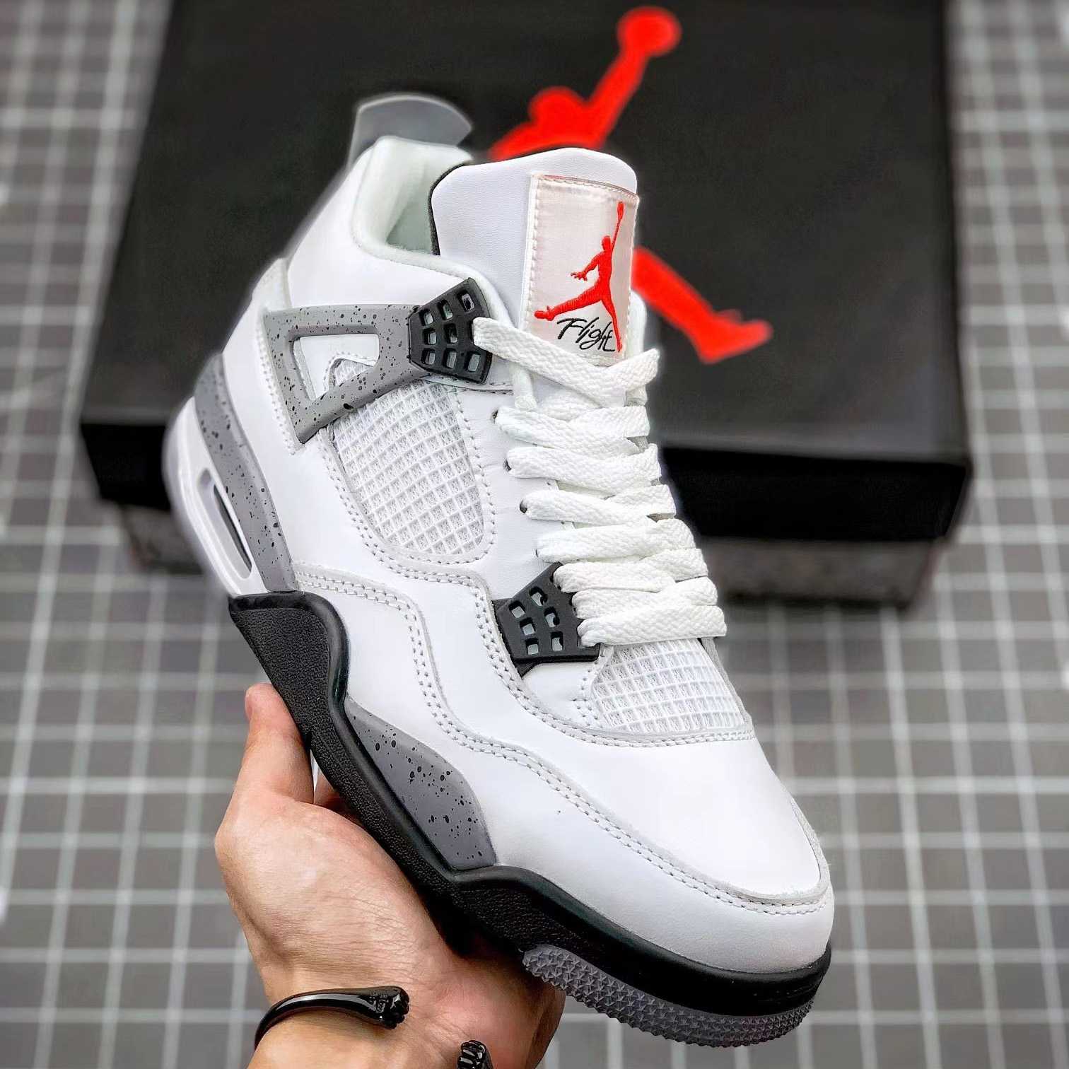 Air Jordan 4 Retro “White Cement” Cement” Sneaker      CZ5624 - everydesigner