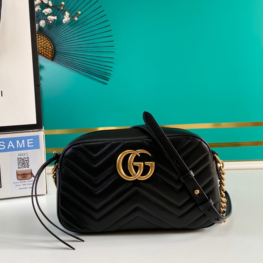 Gucci GG Marmont Small Shoulder Bag(24-12-7cm) - everydesigner