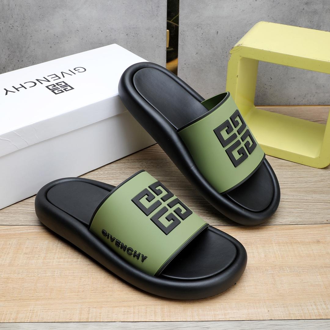 Givenchy 4G Logo Rubber Slides Sandals - everydesigner