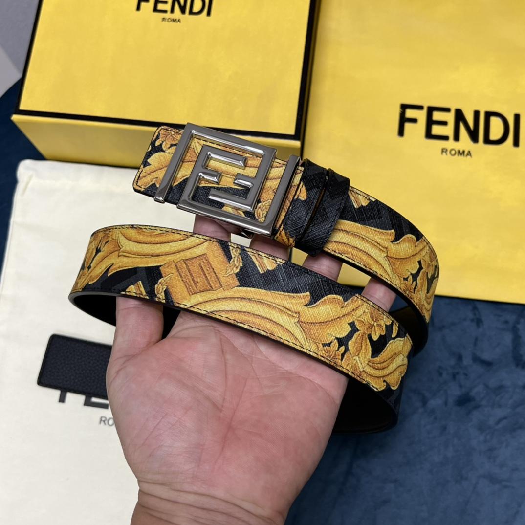 Fendi x Versace Fendace Reversible Belt - everydesigner